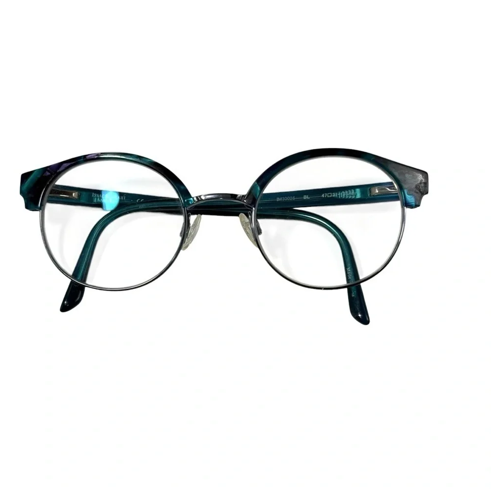 Isaac Mizrahi New York IM 30026 BL 47 21 145 oval glasses frames